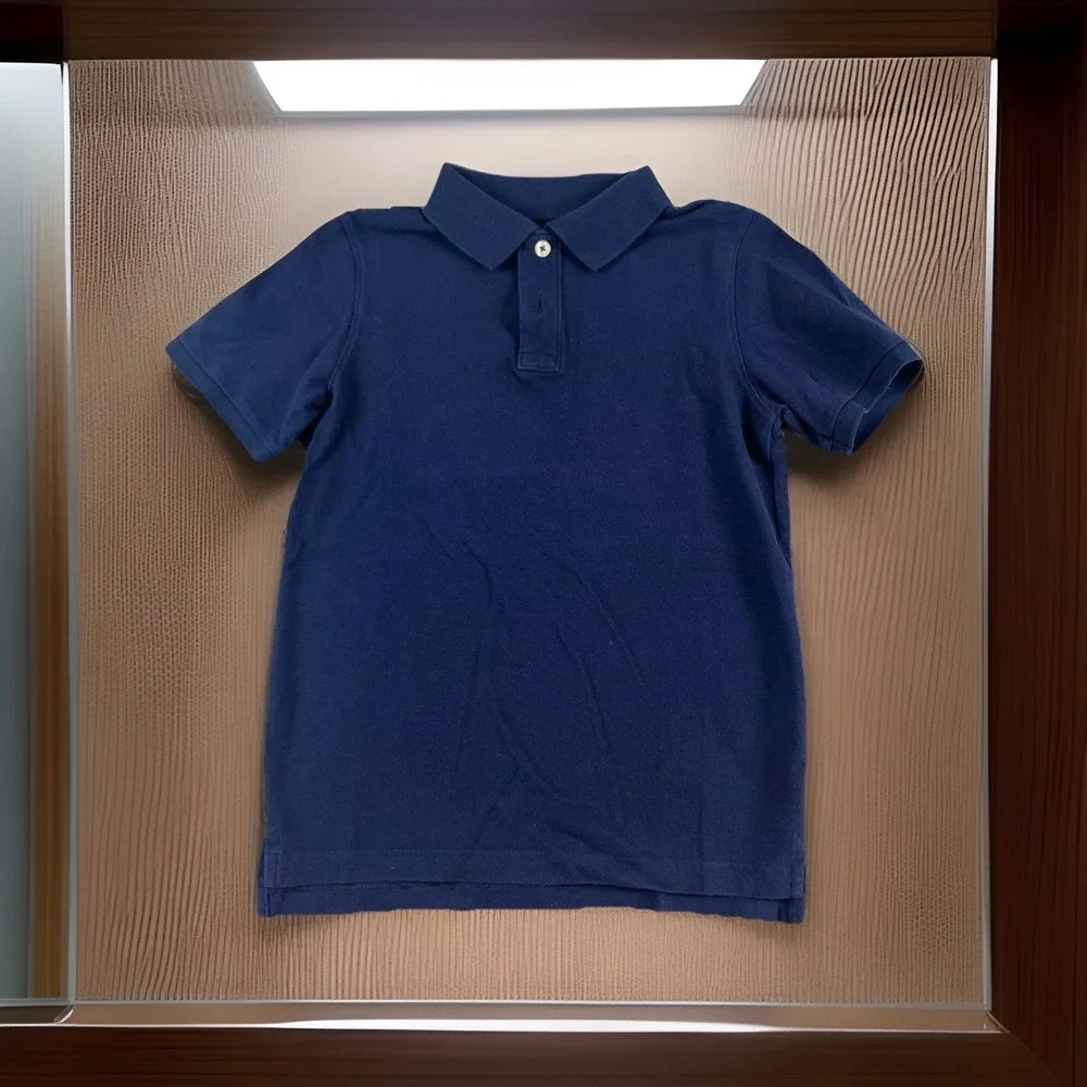 CHEROKEE Ultime Polo Size Large (12-14) Lot of 2. Blue Navy & Bright‎ Blue.